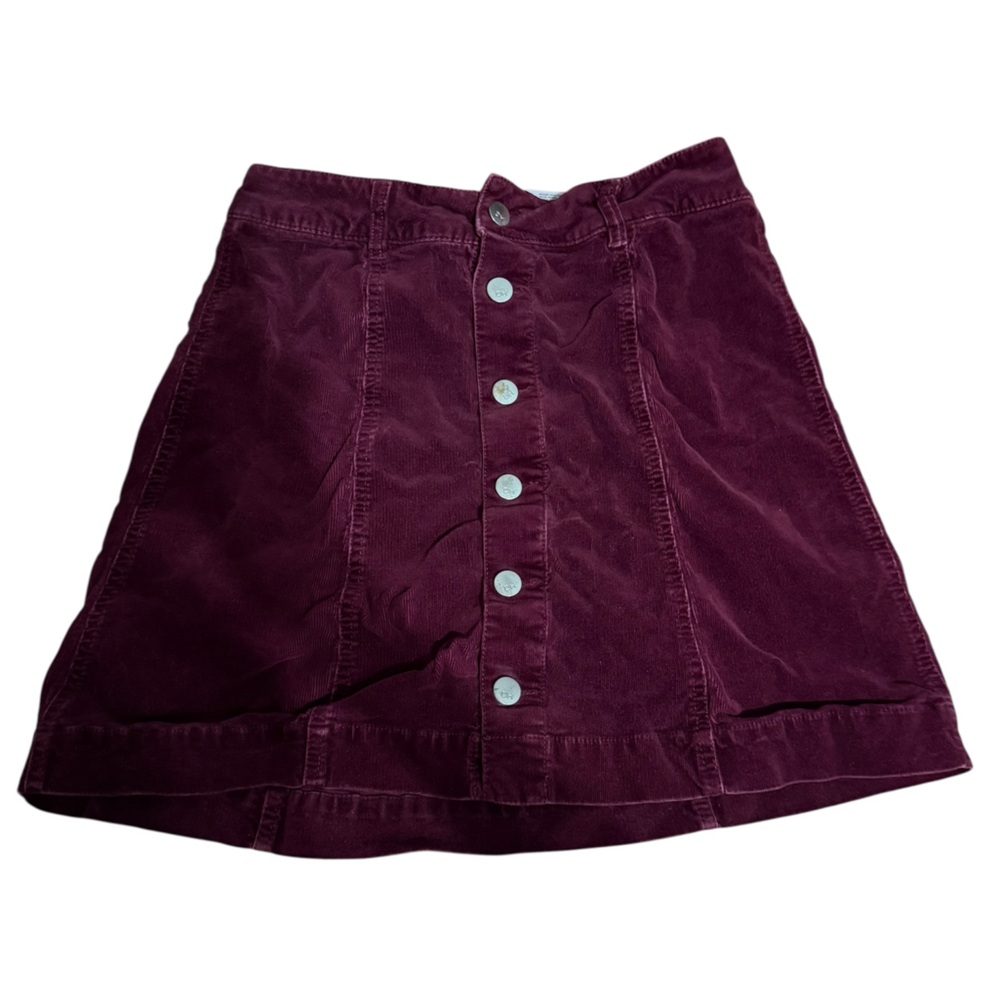 Denver Hayes Burgundy Skirt